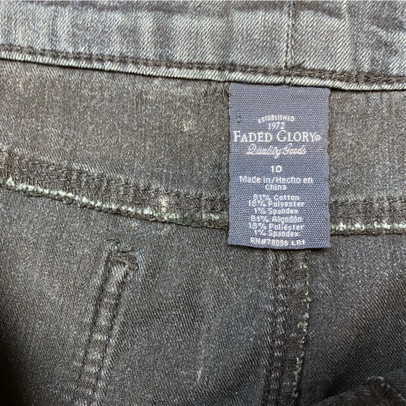 Faded glory size 10 elastic waist jeans - Picture 3 of 4